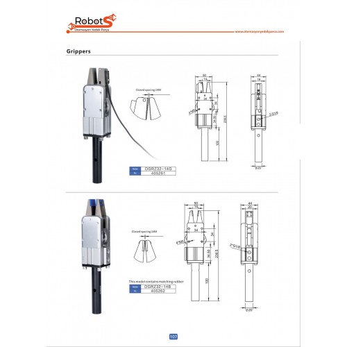 DGRZ32-14G ve 14B Serisi Gripper