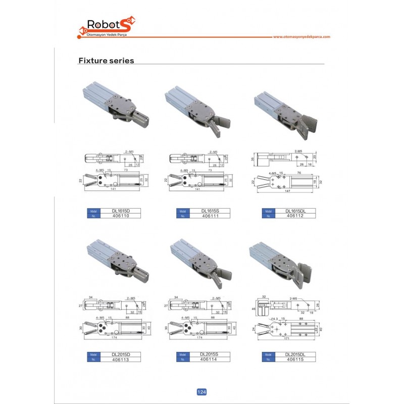 DL1615 ve DL2015 Serisi Gripper