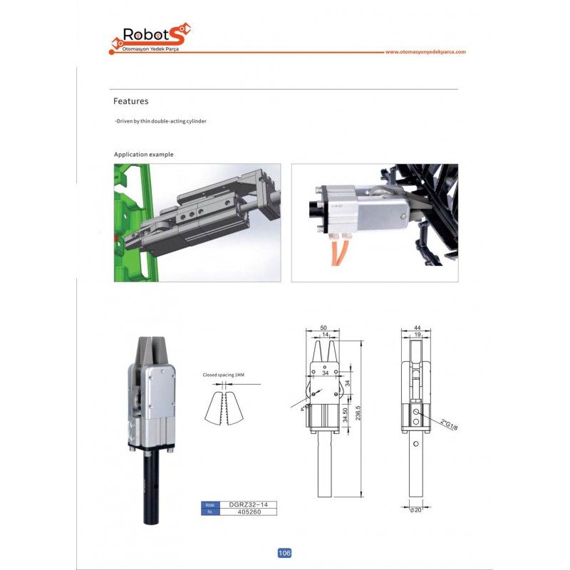 DGRZ32-14 Serisi Gripper